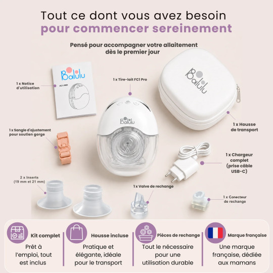 FinConfort Pro : Tire-Lait nomade BALULU