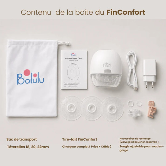 FinConfort Slim : Tire-lait nomade BALULU