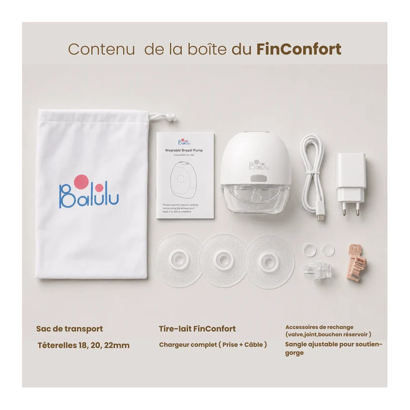 FinConfort Slim : Tire-lait nomade BALULU